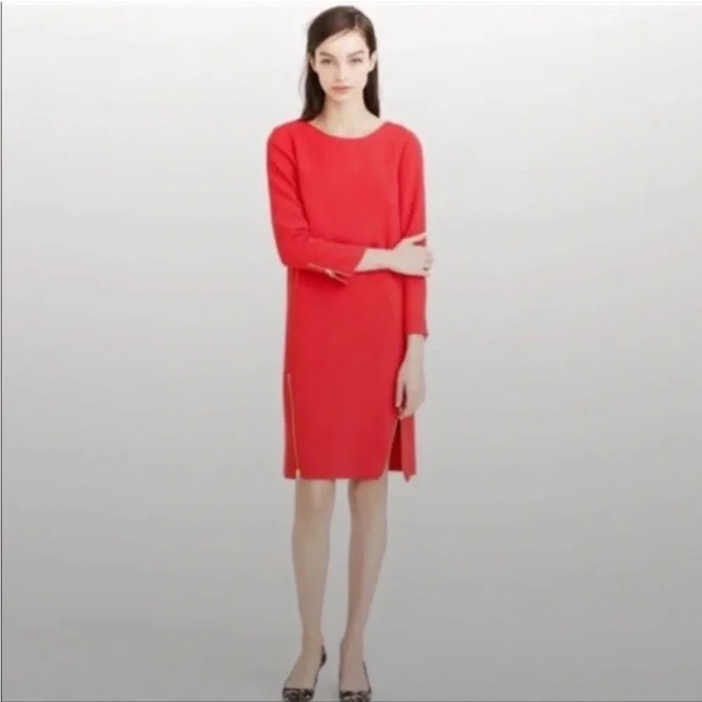 J. Crew Sheath Dress with Zipper Accents - Picture 2 of 2